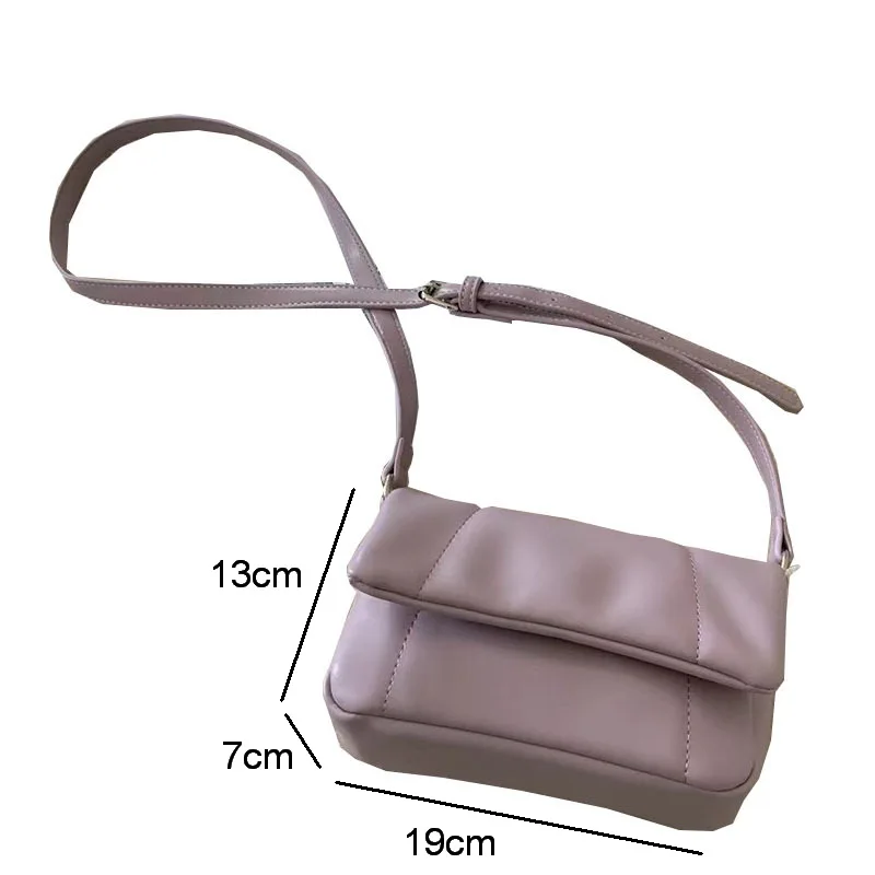 Diinovivo Fashion Square Bag For Women Crossbody Bag Luxury Handbags And Purse Pleated Quilted Designer Shoulder Bags WHDV2259