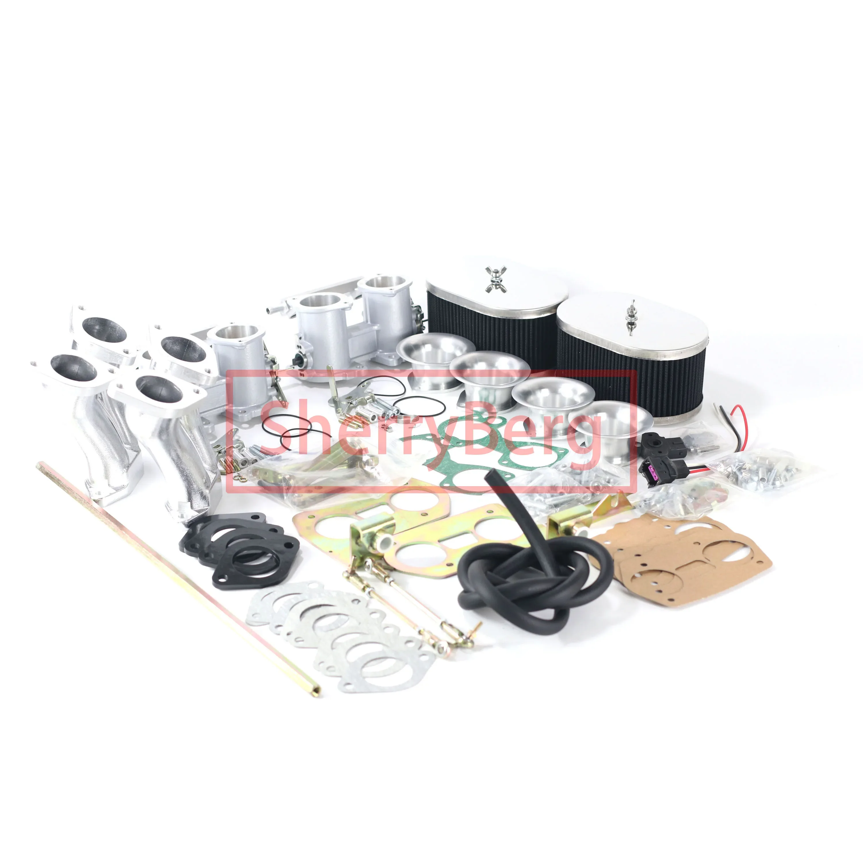 SherryBerg двойной корпус дроссельной заслонки 36/40/42/45/48/50/55 мм воздушные фильтры для