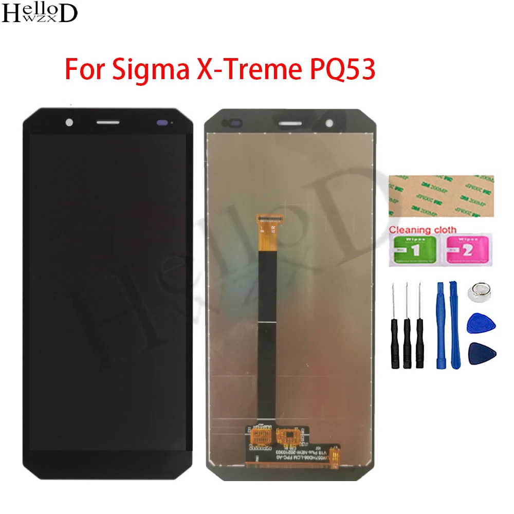 

5.7" 100% NEW Tested LCD Display Screen For Sigma X-Treme PQ53 LCD Display Touch screen Digitizier Assembly Replacement +Tools
