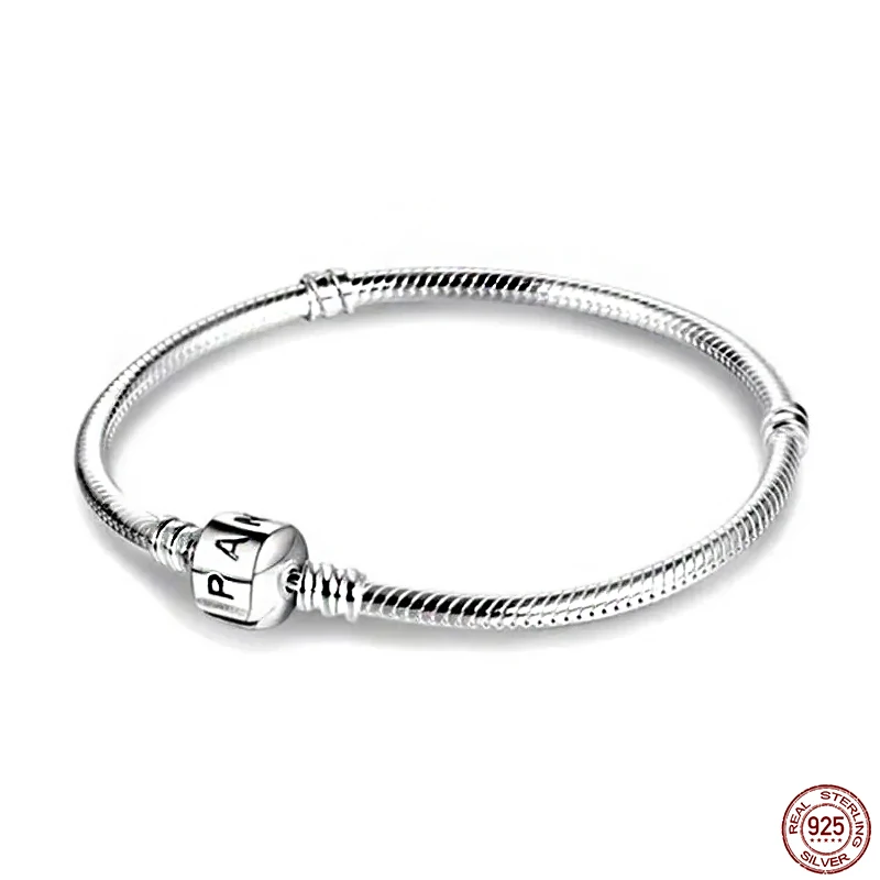 

Женский классический браслет из серебра 925 пробы с пряжкой-ведром