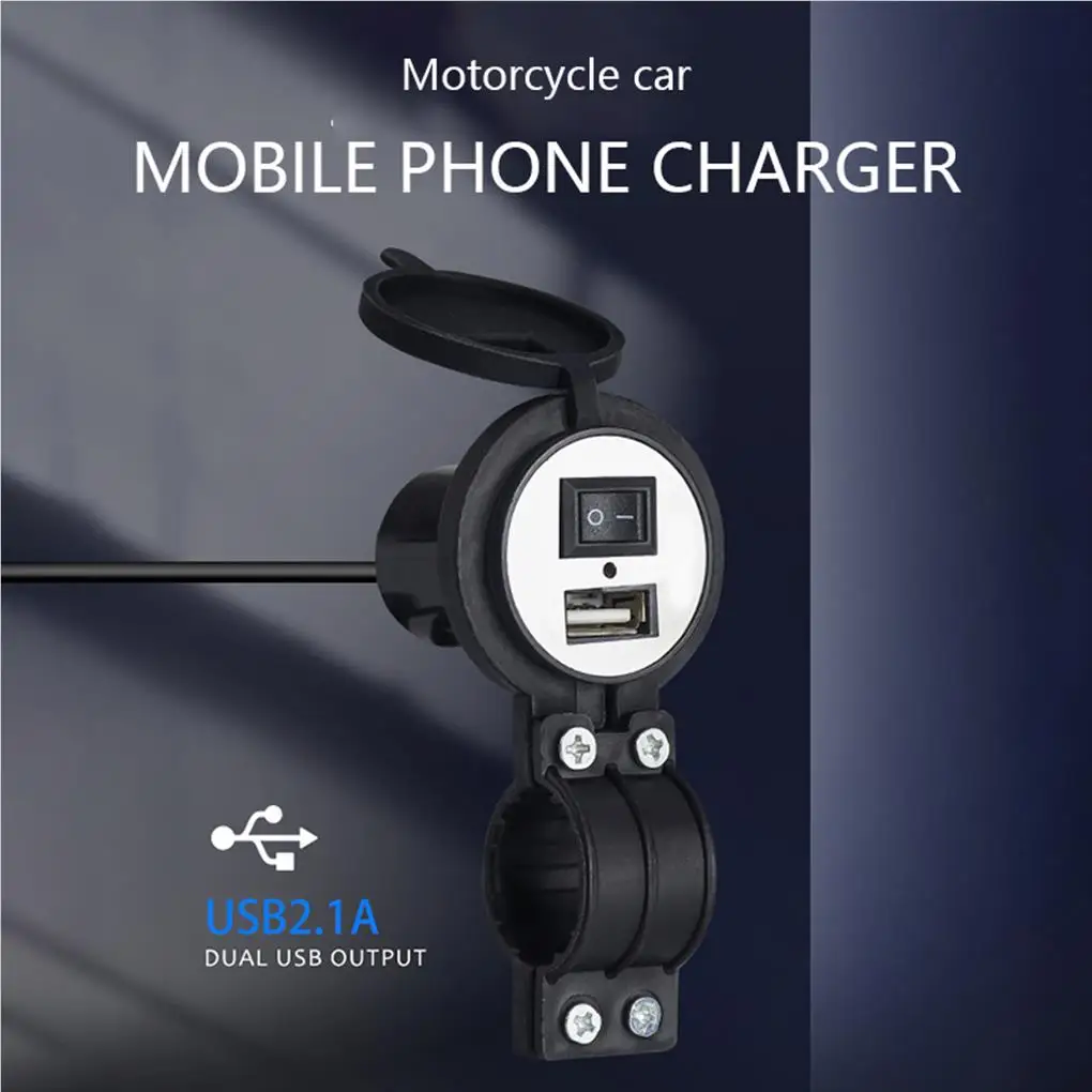 

Зарядное устройство USB для автомобиля, мотоцикла, 12 В постоянного тока