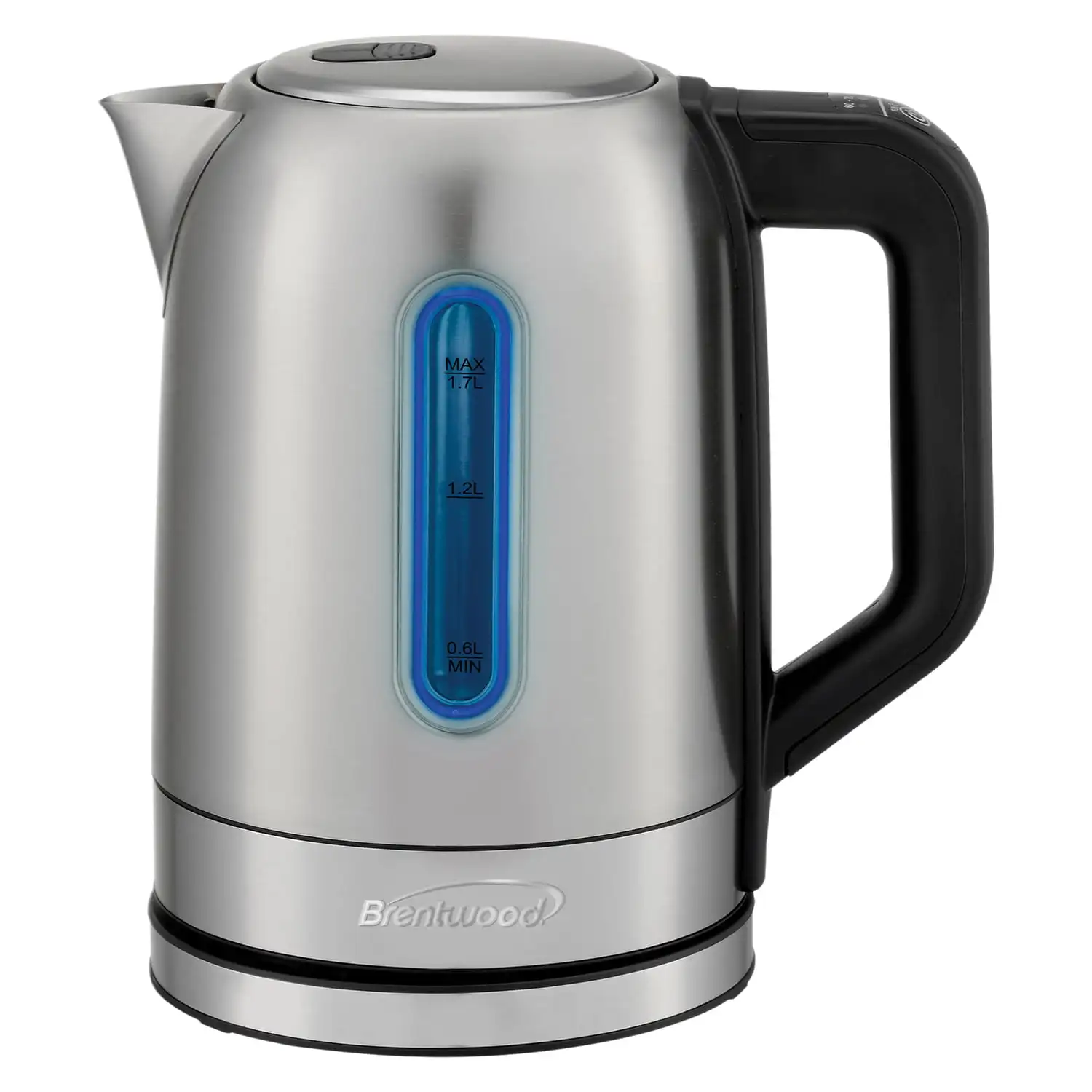 

1500 Watt Stainless Steel 1.7 Liter Electric Kettle with 5 Temperature Presets in Silver