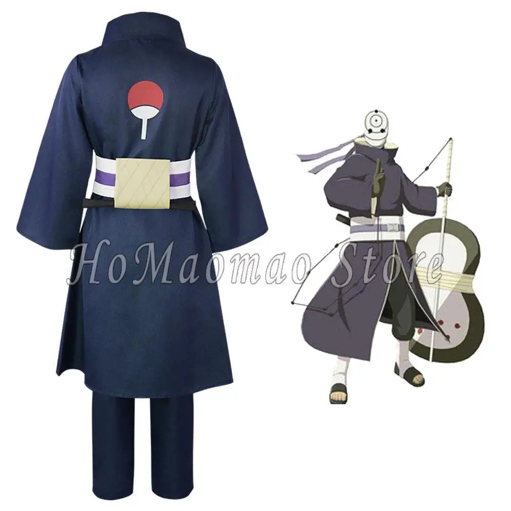 Костюм для ролевых игр аниме Tobi Uchiha маска Обито карнавальный Рождественский