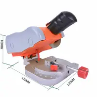 220V Table Cutting Machine Bench Mini Cut-off 0-45 Miter Saw Steel Blade 3/8" For cutting Metal Wood Plastic