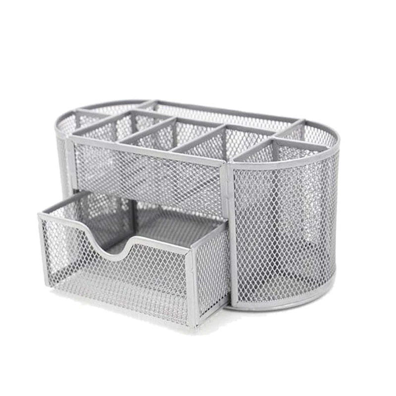 

Настольный органайзер, Офисные Настольные принадлежности, Металлическая магнитная многофункциональная декоративная подставка для хранен...