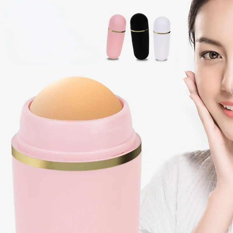 1pcs Face Oil Absorbing Roller Skin Care Tool Volcanic Stone Oil Absorber Washable Facial Oil Removing Care Skin Makeup Tool
