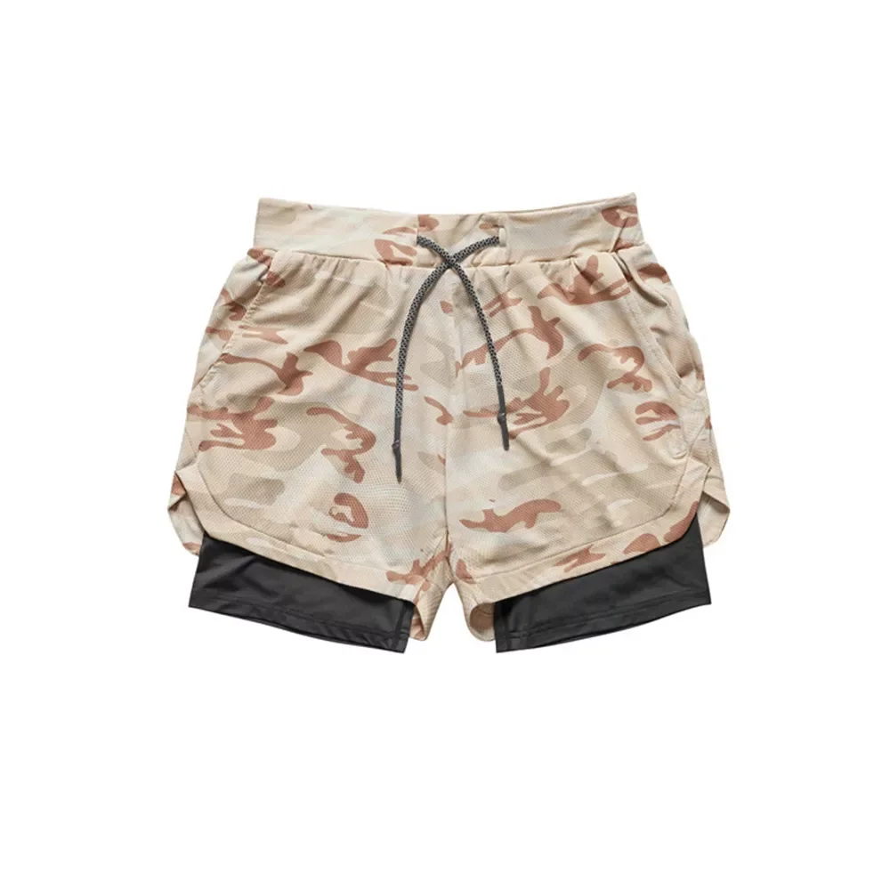 

2022 New Style Mens Beach Short 100% Polyester Double Side Tight Sport Fitness Wear Short Pants