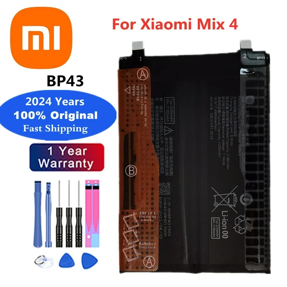 Новый оригинальный аккумулятор Xiao Mi BM3K BM3B BM4C BP43 для Xiaomi Mix 4 3 2 2S Mix2 Mix2S Mix3 Mix4 Phont Battery