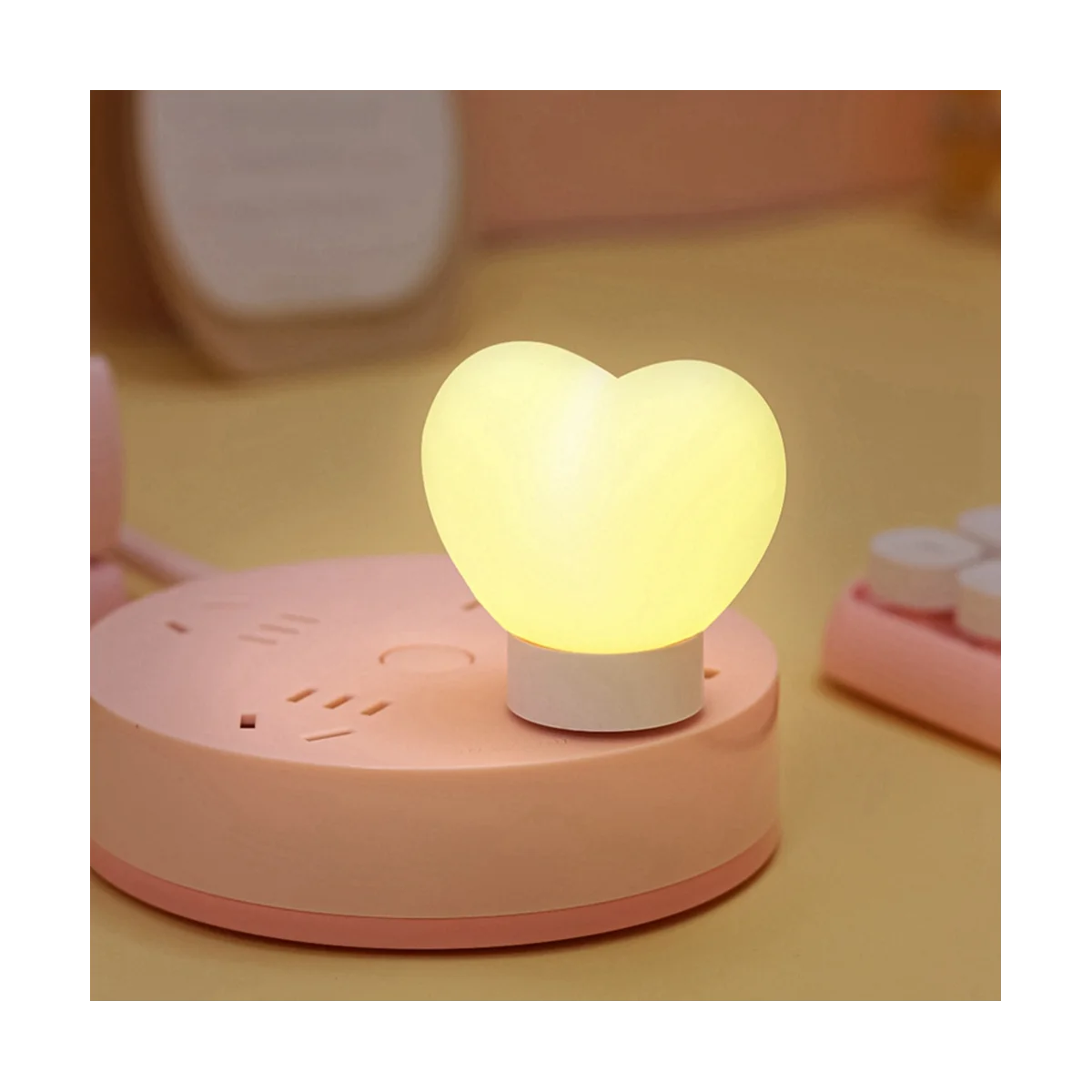 

Лампа прикроватная женская с USB-разъемом, милый подарок, праздничное украшение, белый цвет