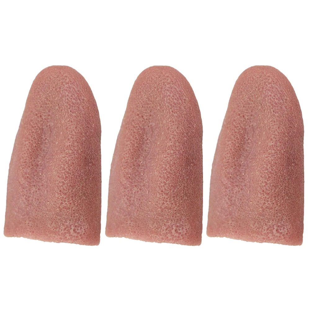 

3pcs Halloween Party Prank Fake Tongue Realistic Fake Tongue Models Silicone Fake Tongues