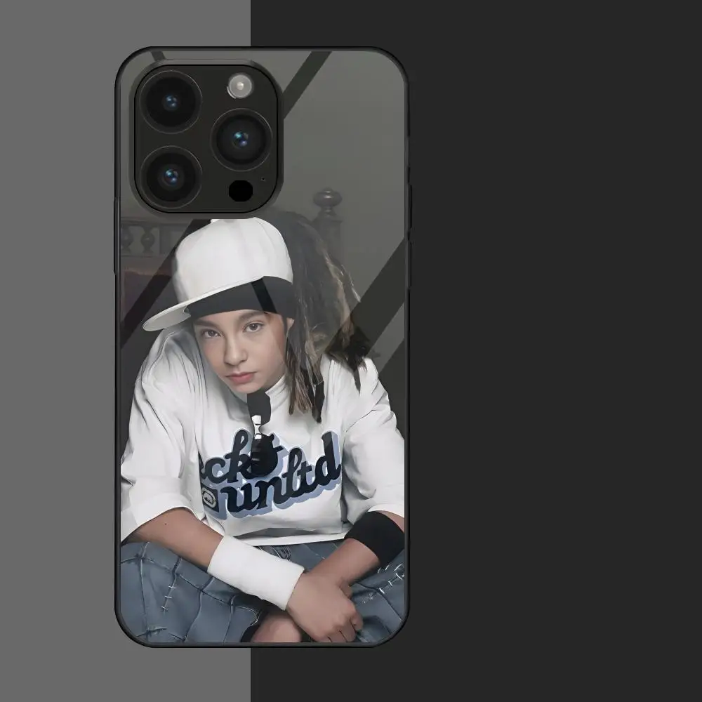 Tom Bill Kaulitz Tokio Hotel MAISTO Mouse Pad Glass Phone Case For Iphone 16 15 14 13 11 12 Pro Max Xr X Xs 8 7 Plus