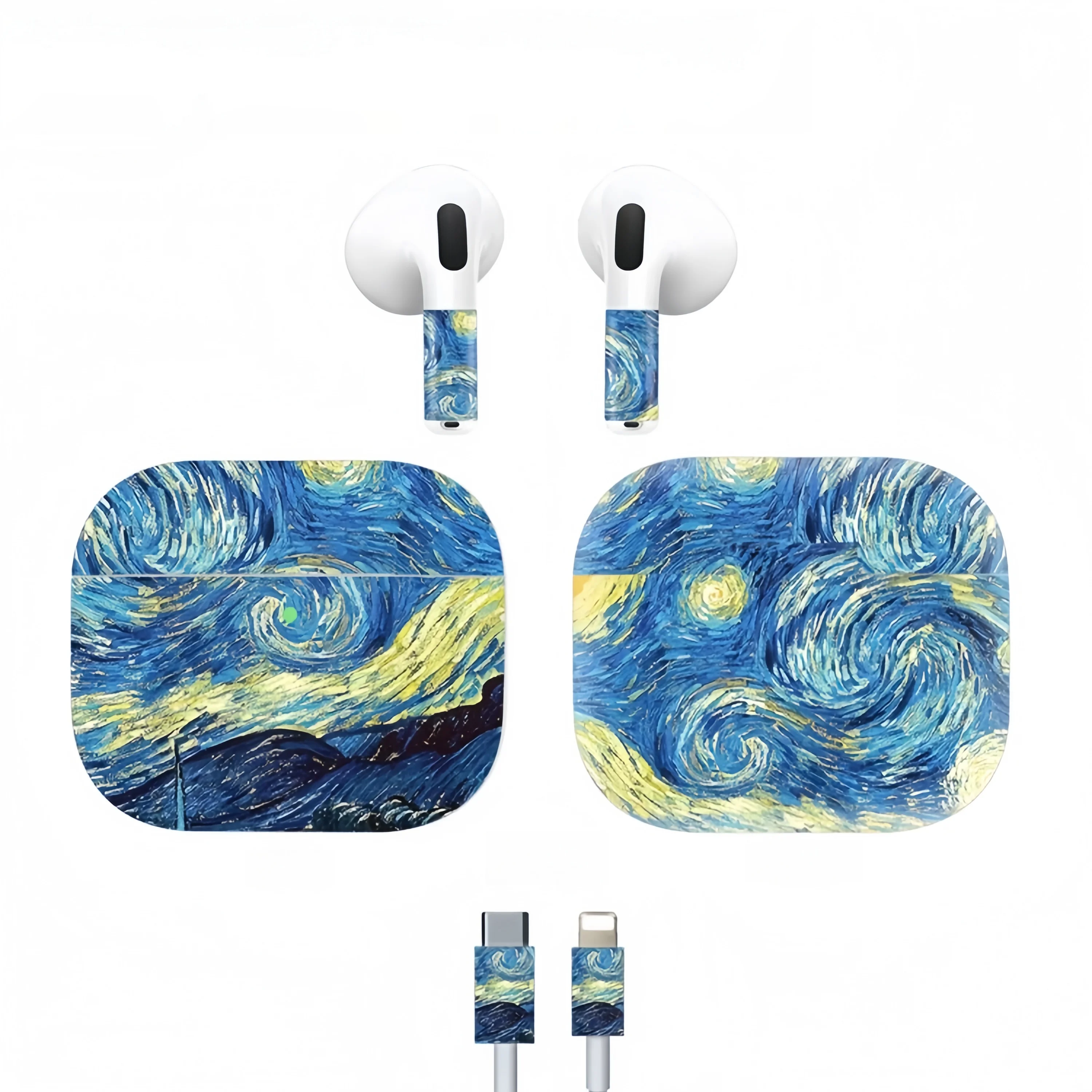 2 шт. матовая наклейка для AirPods Pro 3, защитная пленка для всего тела, наклейка для AirPods Pro 3, 2 шт. (art.: 3920d331b9355) - 3920d331b9355