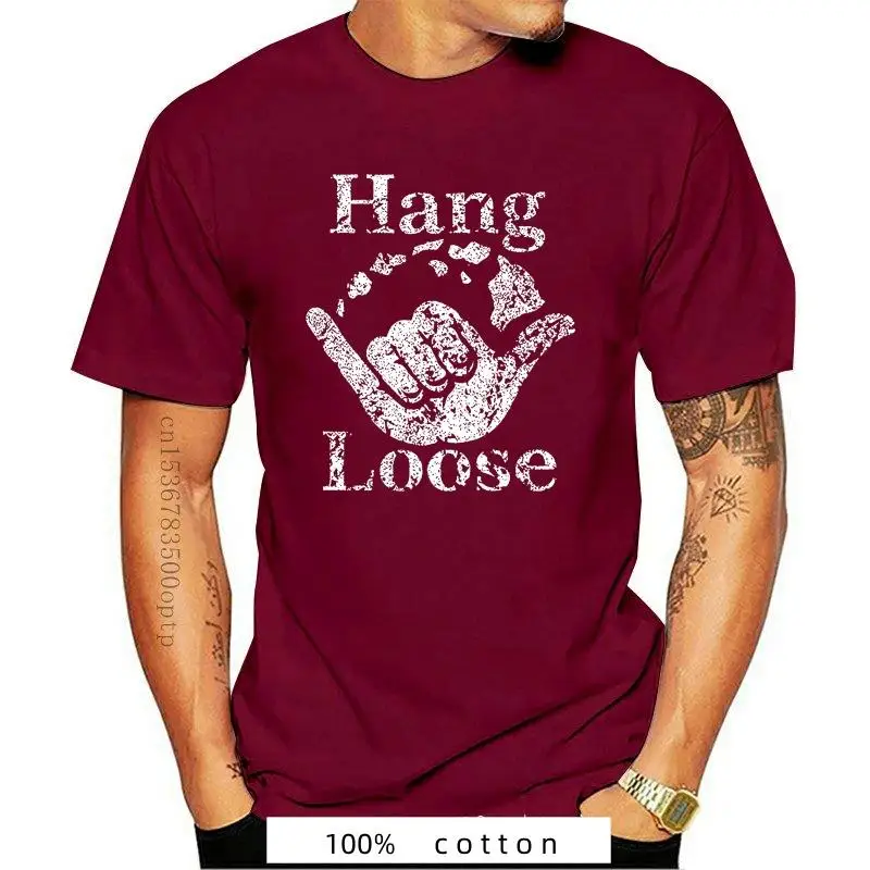 

New 2023 Hot sale Fashion Hang Loose Hawaiian Island Surfings Riding Waves T-shirt Tee shirt