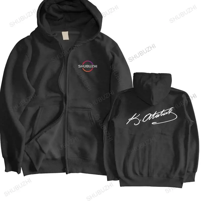 

male autumn hoodie casual loose pollover zipper coat Ataturk sweatshirt Ataturk Signature Fashion Unisex sweatshirts warm hoody