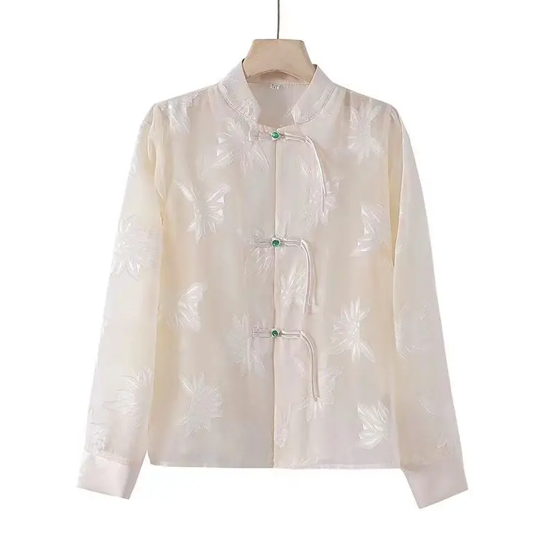 Новинка лета 2024 Китайская национальная Солнцезащитная рубашка Женский костюм