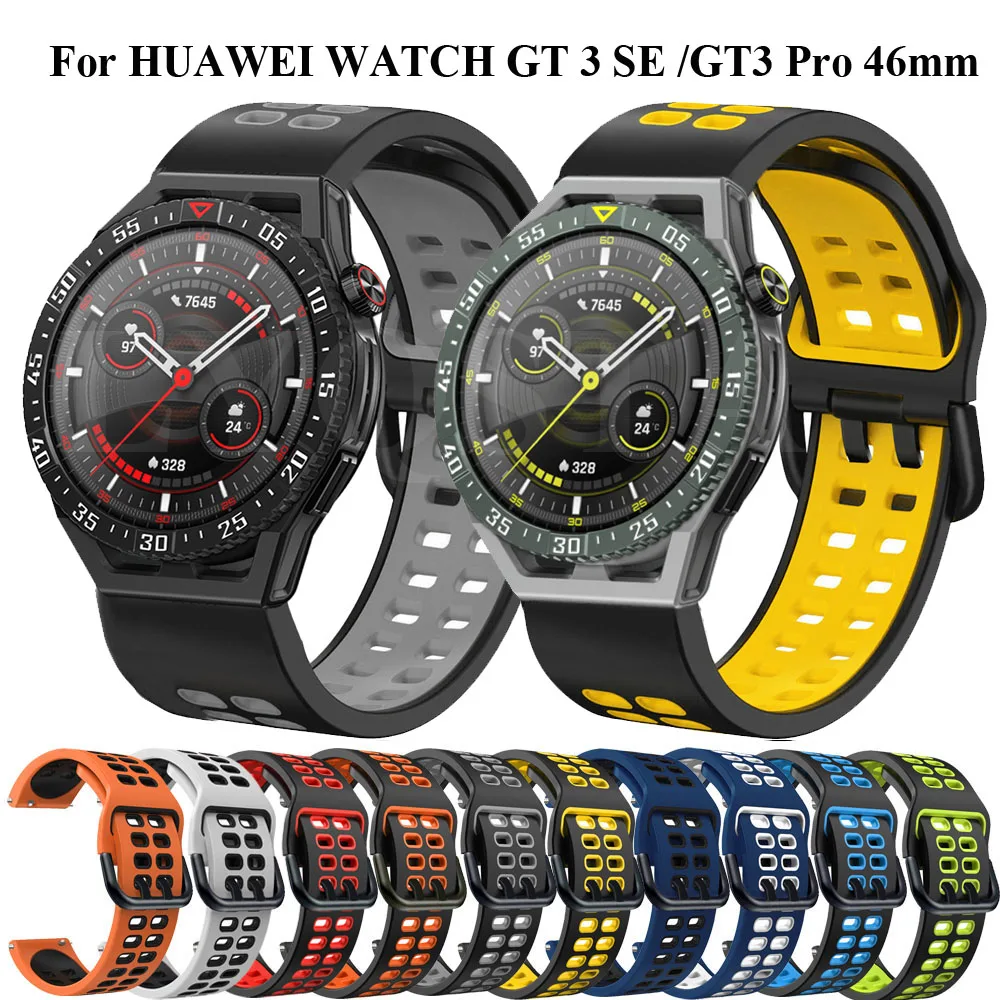 

20 22mm Replacement Strap For Huawei Watch GT 2 pro GT 3 42 46mm Silicone Strap For GT3 SE/ Pro 43 46mm Strap Bracelet Watchband