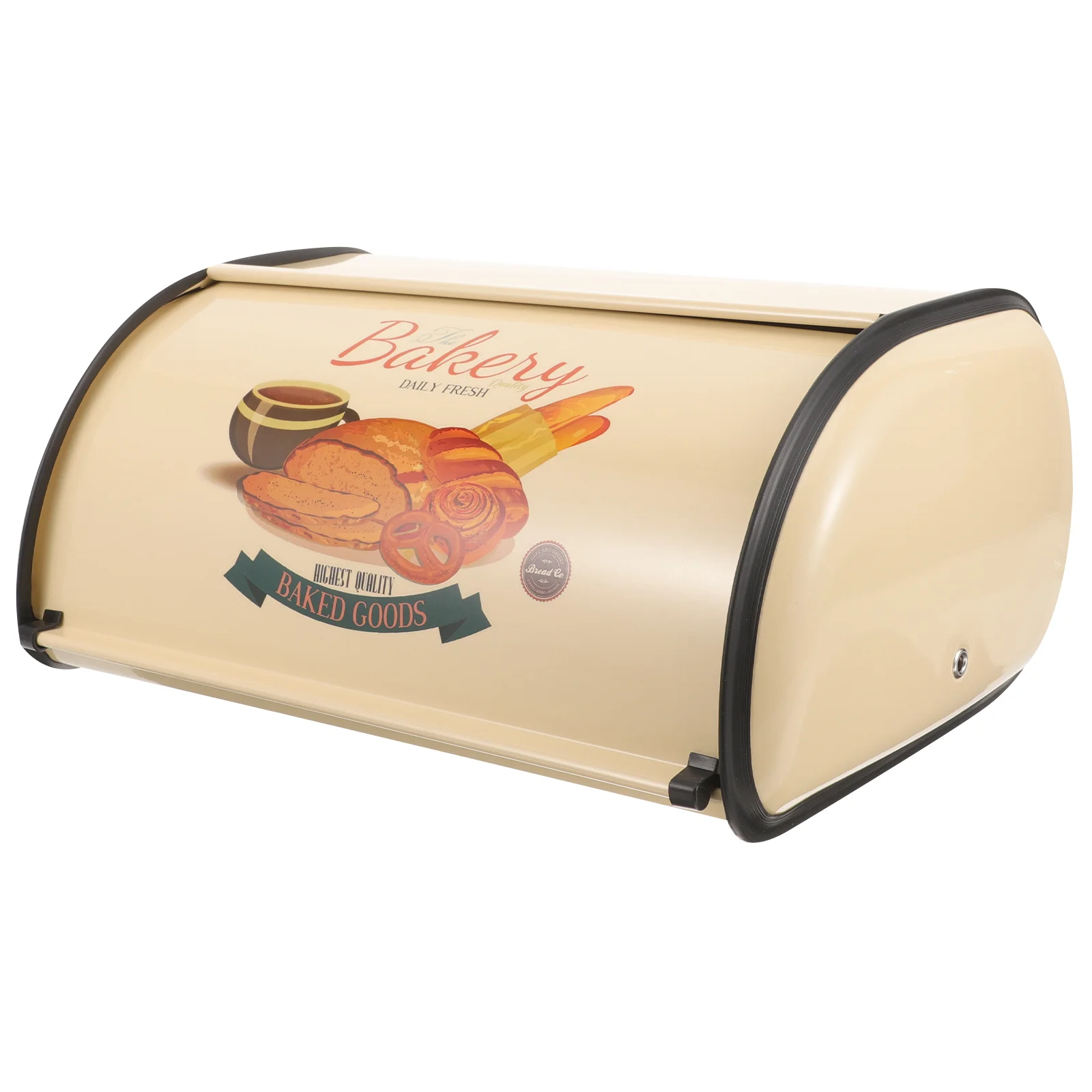 

Bread Box Iron Bead Case Kitchen Desktop Organizer Box Breads Snack Storage Container