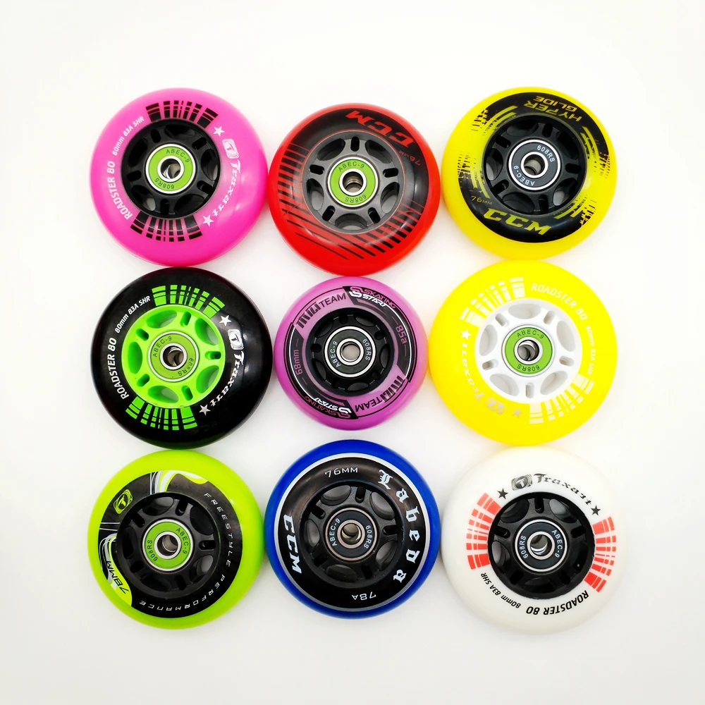 Free shipping roller skate wheel inline wheel 68 mm 72 mm 76 mm 80 mm 82 A 85 A 8 pcs / lot