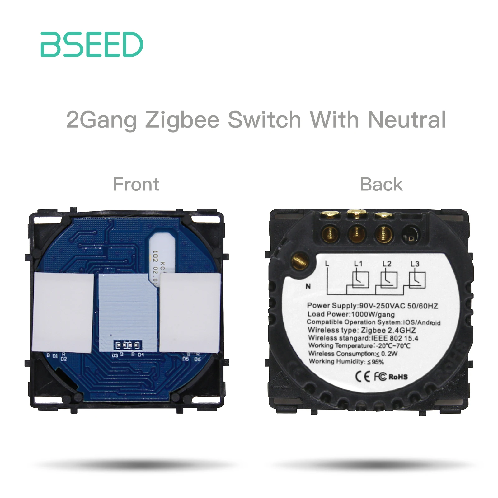 

БSEED Умный настенный переключатель Zigbee