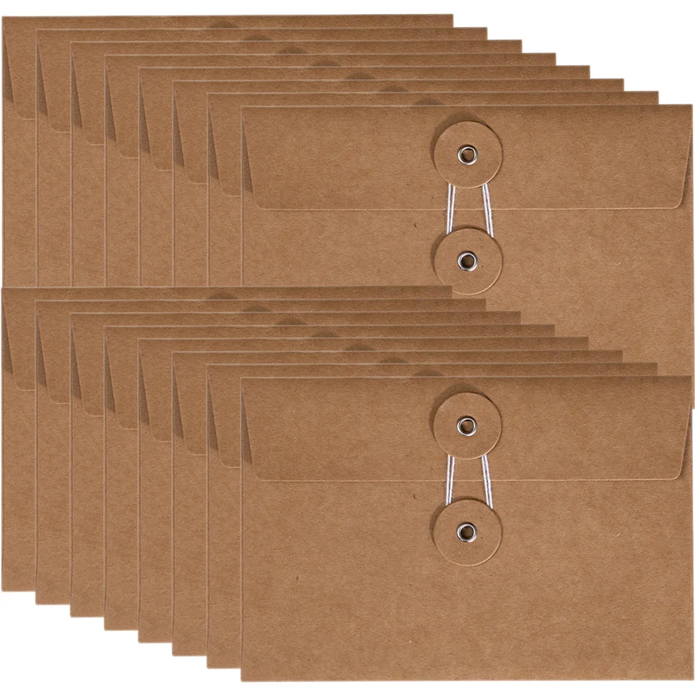 

Винтажная папка-конверт из крафтовой ткани, карманы для документов, на пуговицах, на завязках, офисный органайзер для документов