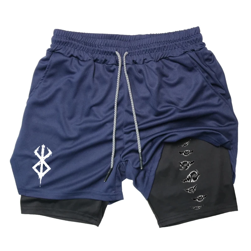 Мужские спортивные шорты с принтом