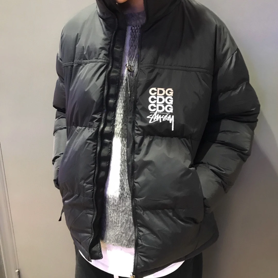 Мужской стеганый пуховик Stussy цвета и размеры в ассортименте