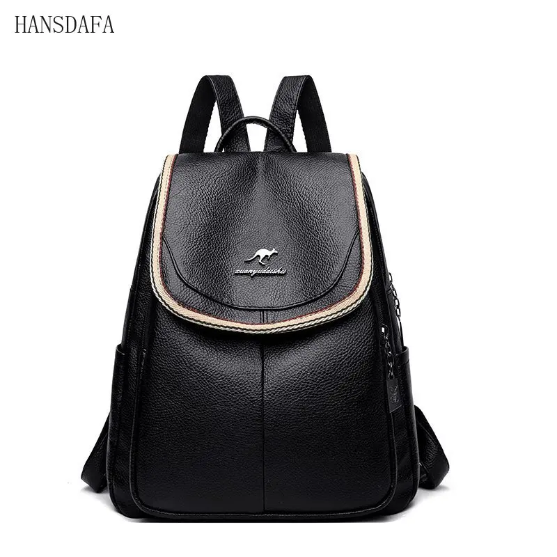 

New Women Backpack Designer high quality PU Leather Women Bags Fashion Female School School Bags Large Capacity Travel Backpacks