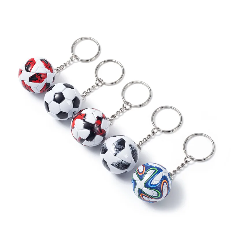 

Mini football pendant keychain bag ornaments World Cup souvenirs for boys fans birthday gifts