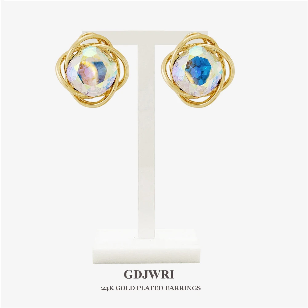 

Luxurious Earrings Gold Color Earring For African Women Stud Earrings Wedding Accessories Gift 2022