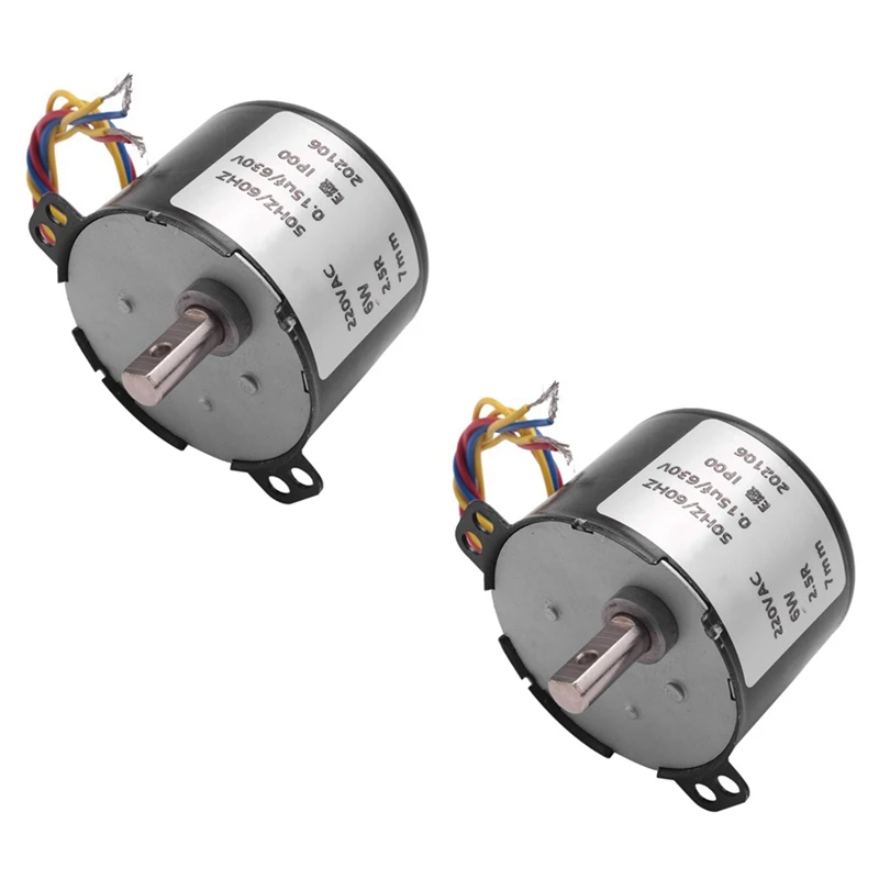 

Синхронный электродвигатель с постоянным магнитом KTYZ, 50 шт., 220 В переменного тока, 10 Вт, 0,5 А, 2,5 об/мин, двигатель с редуктором переменного ток...