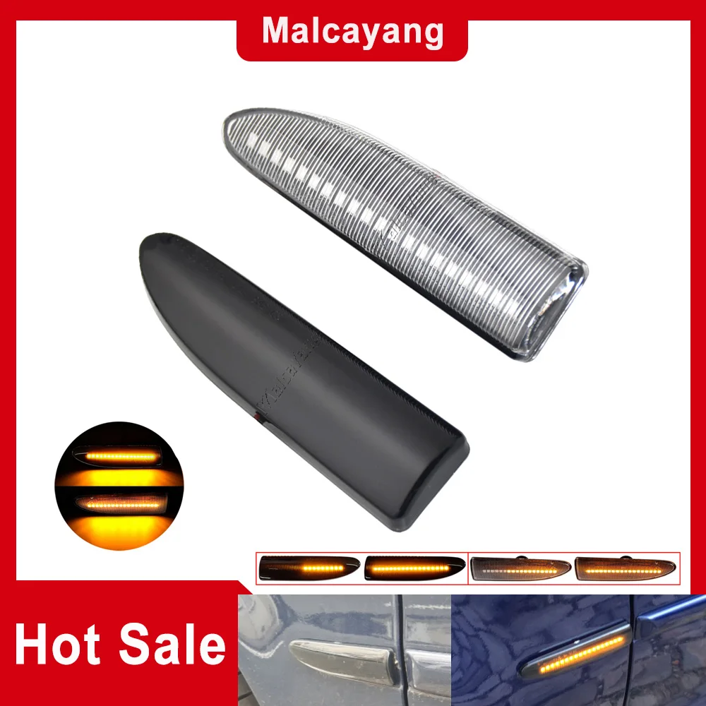 

2pcs Dynamic Turn Signal Repeater Lamp Sequential Blinkers For JAGUAR X-TYPE 2002-2009 2003 2004 2005 Car Side Mirror Led Lights