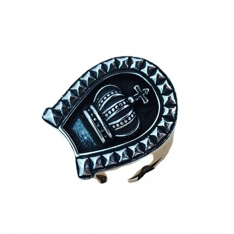 Кольцо BOCAI из стерлингового серебра S925 в стиле ретро властное панк-кольцо с