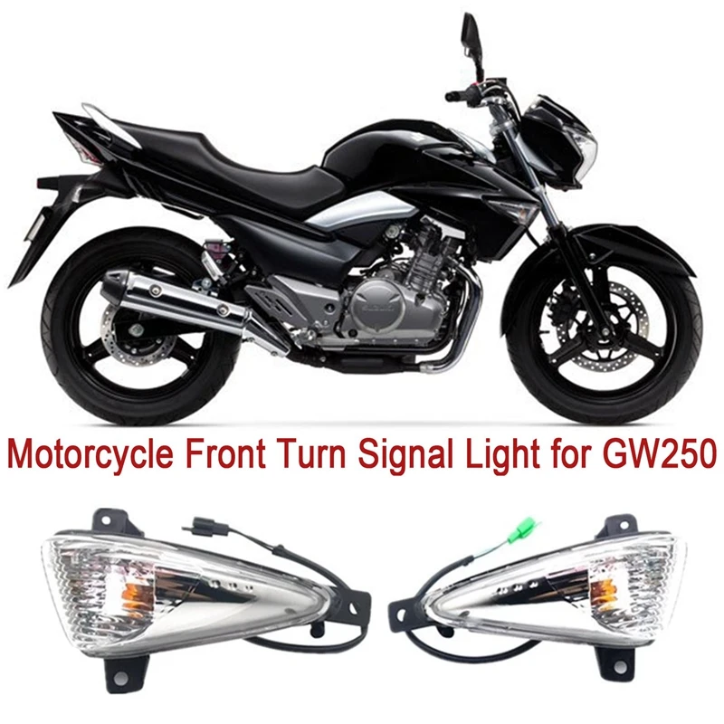 

Motorcycle Front Fender Light Side Turn Signal Indicator Lamp For Suzuki GW250 Inazuma Haojue