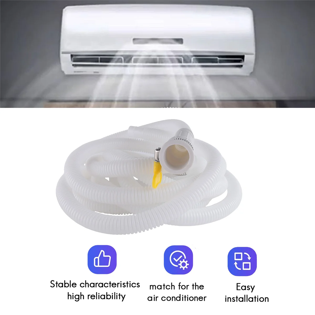 Дренажный шланг для осушителя Высота 13 футов режущая деталь Соединительный