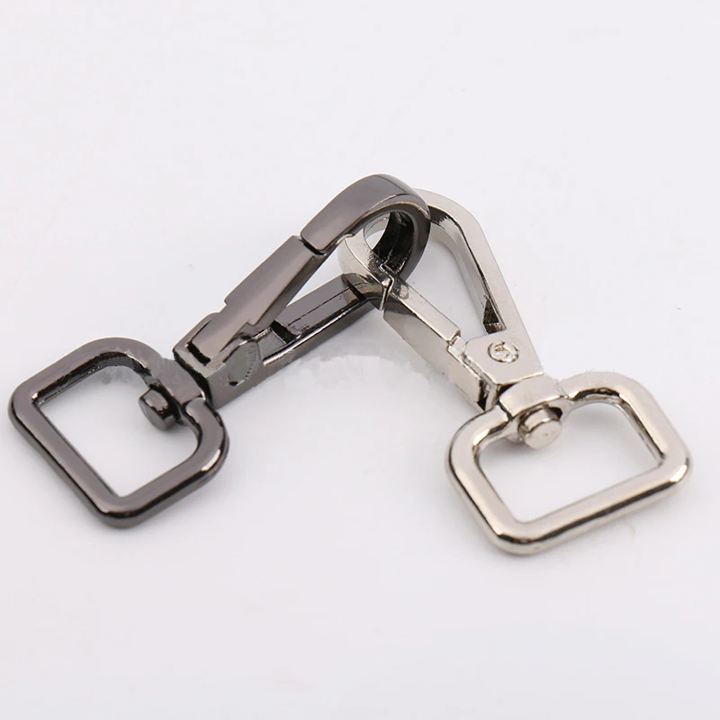 2pcs Metal Detachable Snap Hook Trigger Clips Buckles For Leather Strap/ Belt Keychain Webbing Pet Leash Hooks 4 Colors