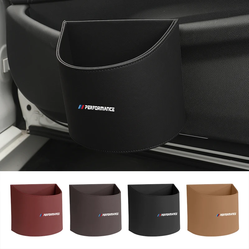 

Car Seat Back Organizer Trash Bin Auto Door Storage Box Garbage Can Interior Accessory For BMW F10 F30 G30 G20 X3X4 X5X6 E90 E46
