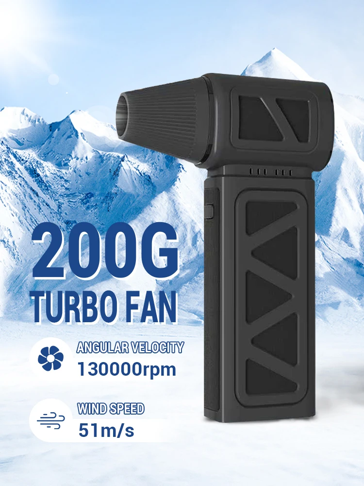 Насильный вентилятор 140000 Бесщеточный мощный об/мин пылесос Type-C зарядка сильного