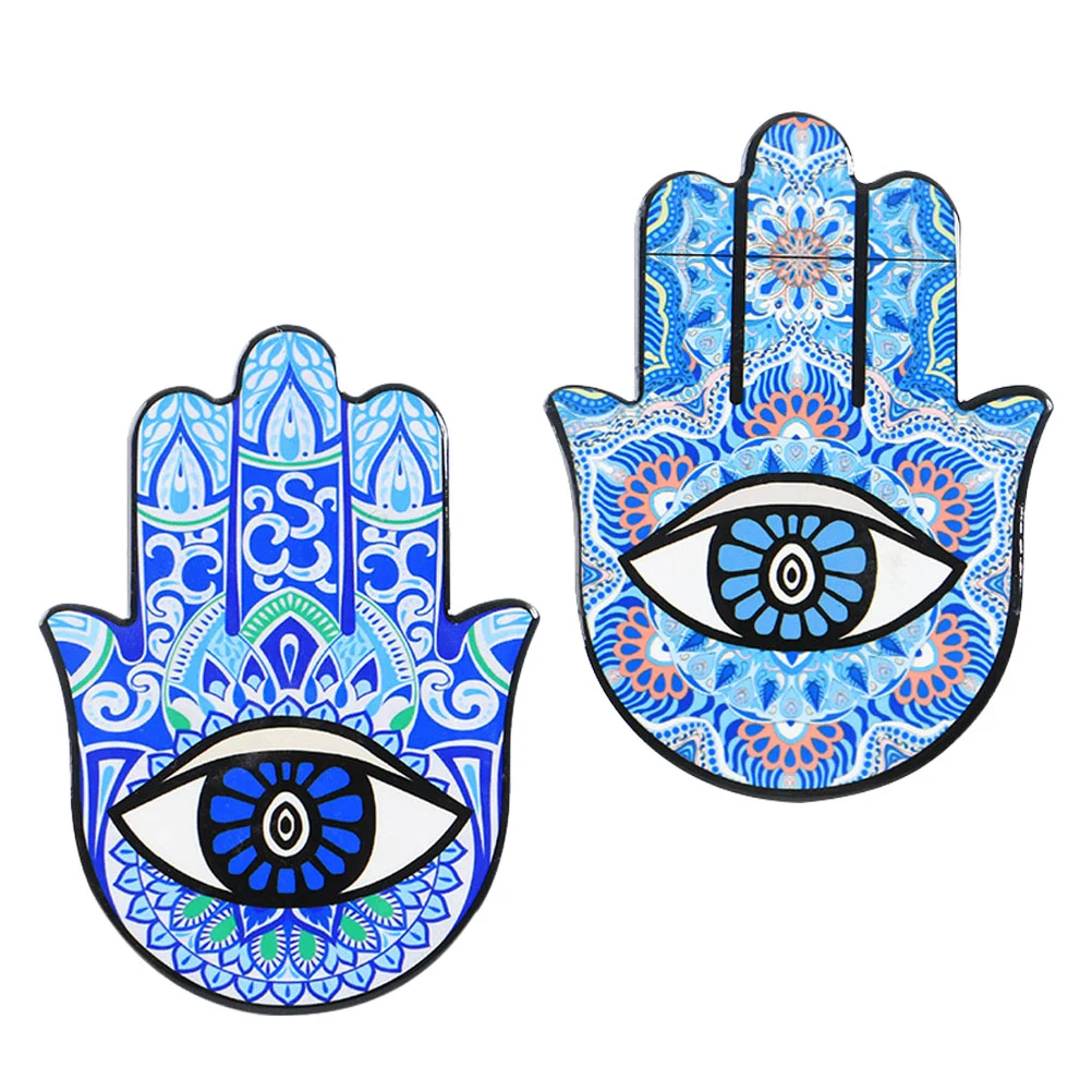

Hamsa Hand Eye Evil Decor Home Fatima Table Standornament Hanging Wall Lucky Protection Amulet Eclectic Blue Sign Ojo Blessing