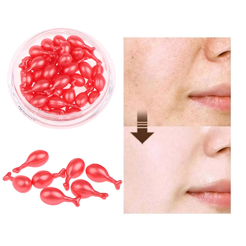 

40 шт./бутылка, капсулы для лица с экстрактом икры