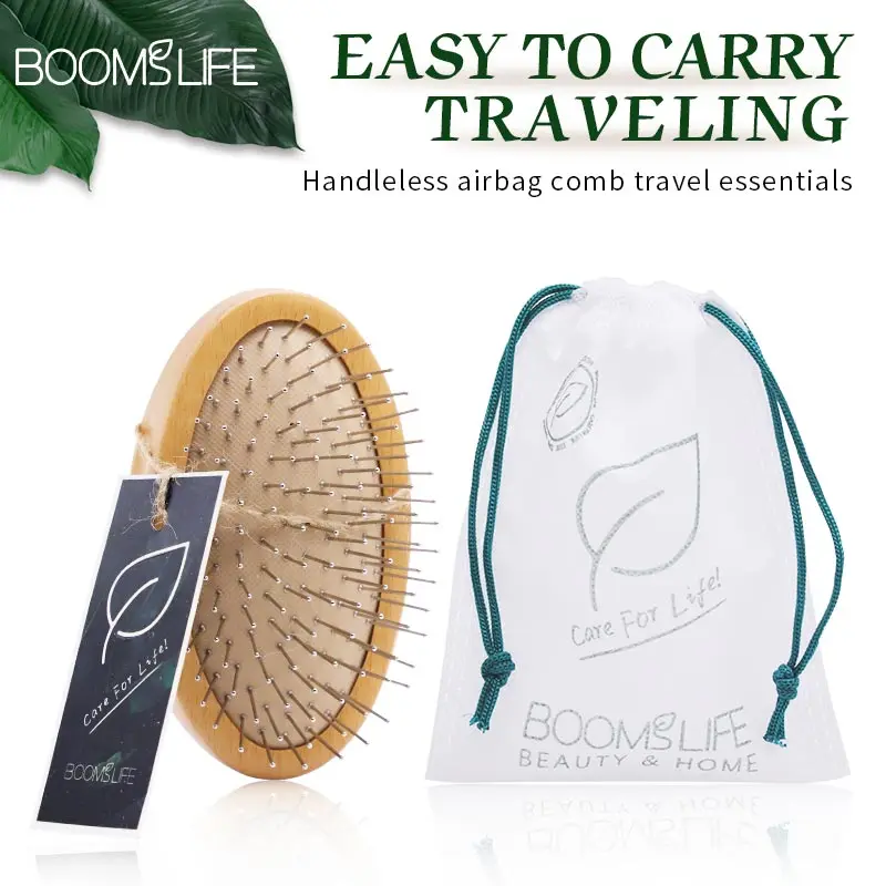 Щетка Denman для массажа головы стальная деревянная мини-щетка кожи со стальной