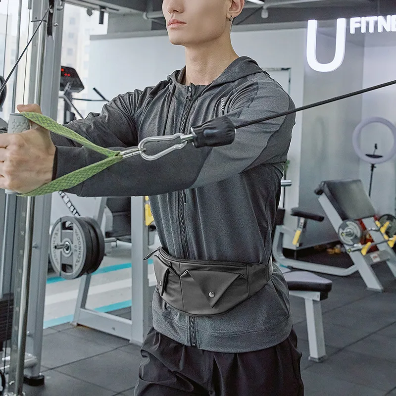 

2023 Waterproof leisure waist pack outdoor running large space multi-layer design portable