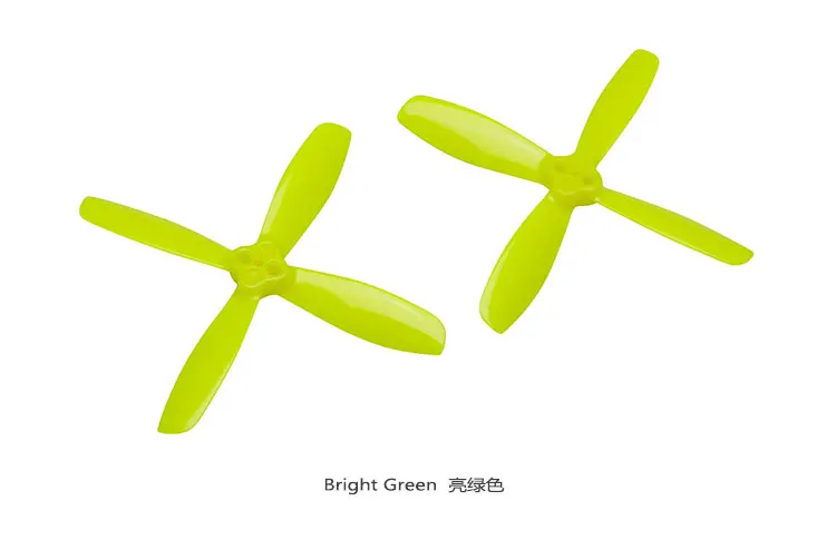 2535/2 5 дюймов 4 лопасти пропеллер яркий пар зеленый и белый для RC Racing mini FPV Drone Prop |