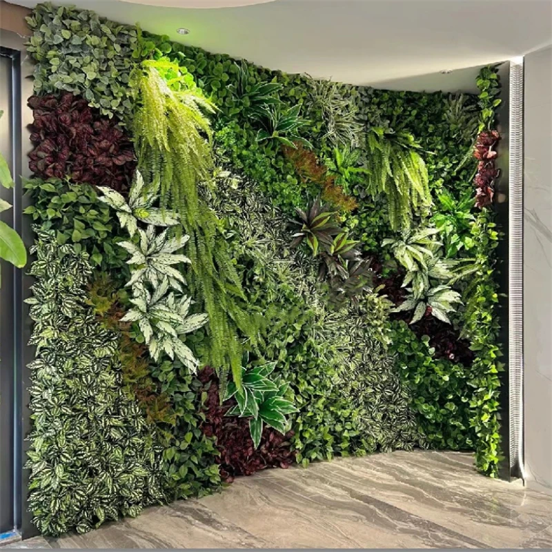 

40X60cm Green Artificial Plants Wall DIY Background Wall Wedding Decoration Party Garden Flower Wall Carpet Turf Home Decor