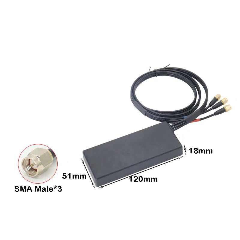 GPS/BD+4G+WIFI BD Three In One Outdoor Waterproof Satellite Positioning Sky Vehicle Navigation Module Universal Antenna SMA Male