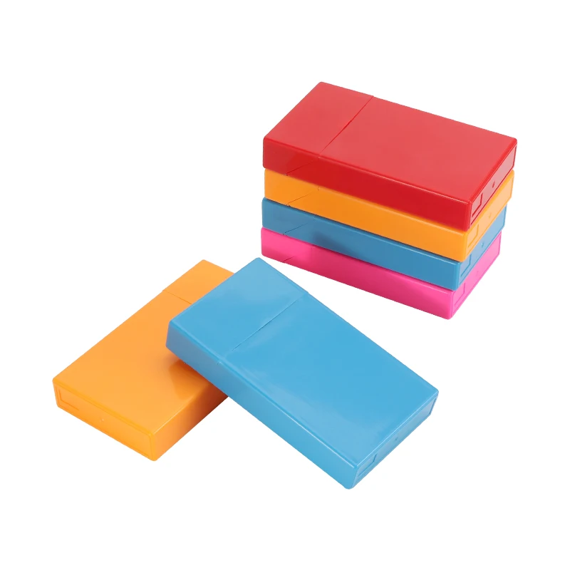 Случайный цвет, портативная пластиковая сигарета, модная женская сигаретная коробка, чехол, держатель сигареты