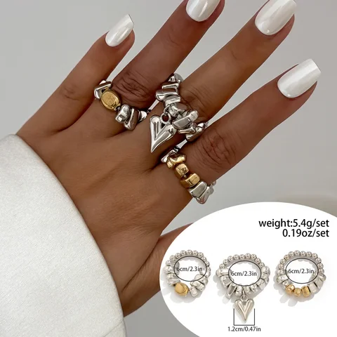 Серьги-подвески MOONBIFFY сердечки