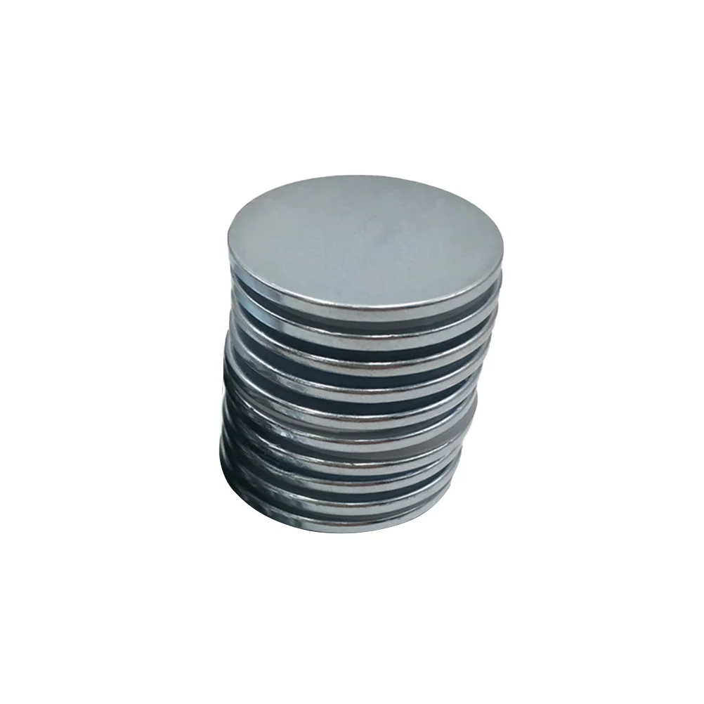 

10PCS Permanent Portable Round Magnetic Push for Fridge Crafts Science Projects Whiteboard - 25x2mm