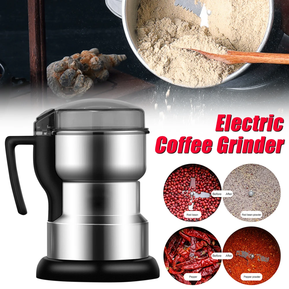 

Electric Coffee Grinder Stainless Steel Coffee Beans Mill Grinder Nuts Grains Spices Grinding Machine For Home Kitchen EU Plug