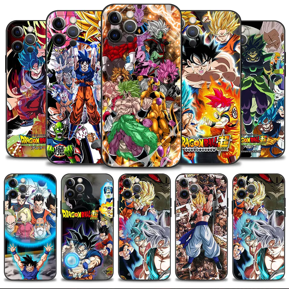 

Soft Silicone Phone Case For iPhone 14 13 12 11 Pro Max 6 6S 7 8 Plus X XS XR 12 13 Mini Shell Dragons Ball Super Goku
