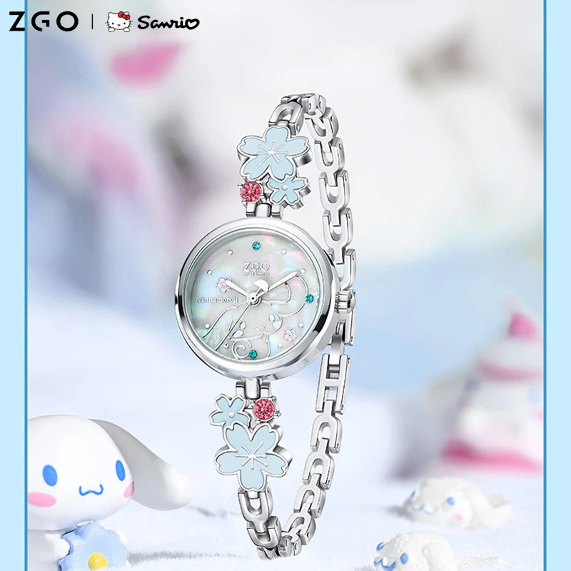 Купи 2022 Sanrio Women Watch Cinnamoroll Fresh Lovely Ins Style Ladie Quartz Watch Bracelet Cartoon Dial Watch Girl Birthday Gift за 1,363 рублей в магазине AliExpress